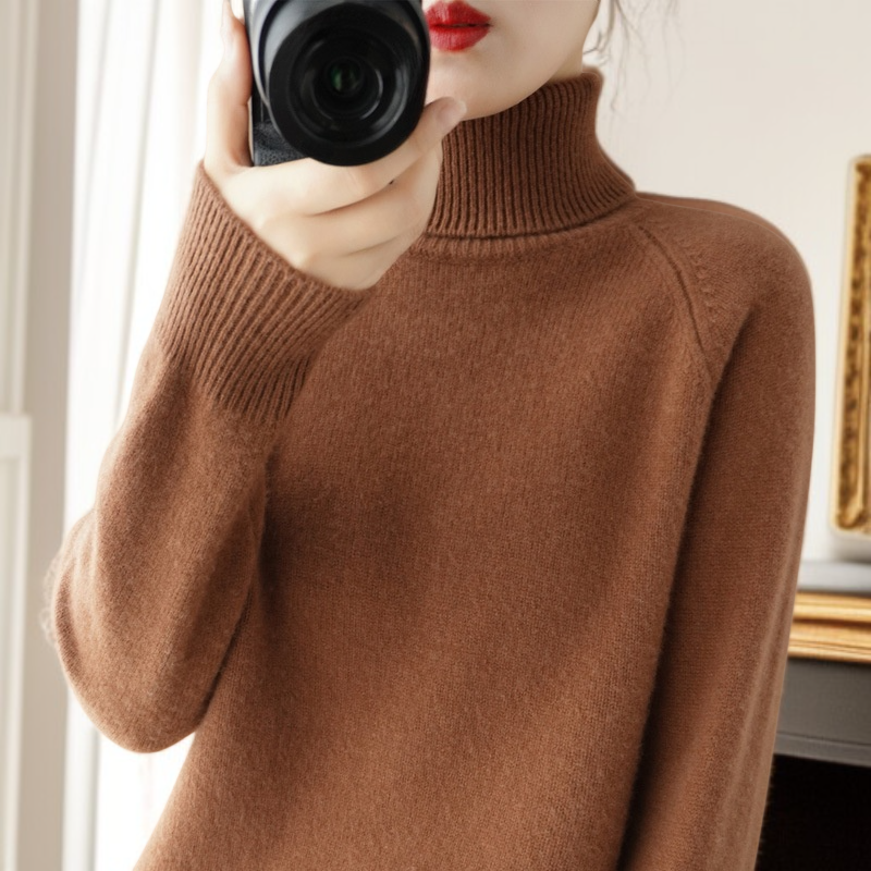 하이넥 루즈핏 스웨터