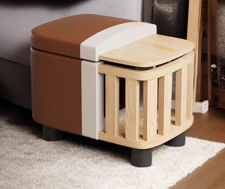 Lightweight plastic stool for kitchen and bathroom