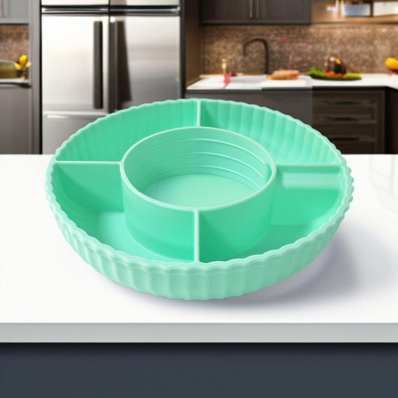 Silicone snack plate