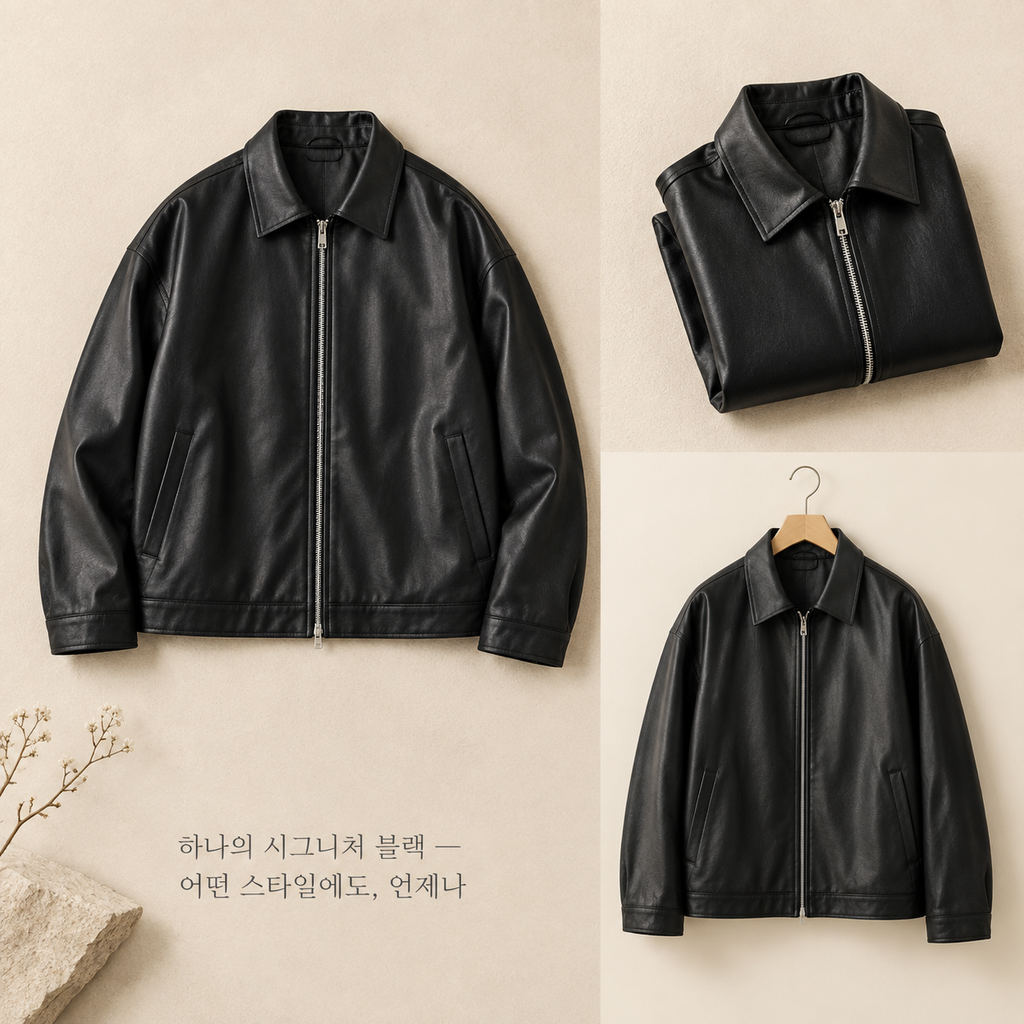 남성 빈티지 가죽 재킷, 고급스러운 봄 가을 겨울 자켓