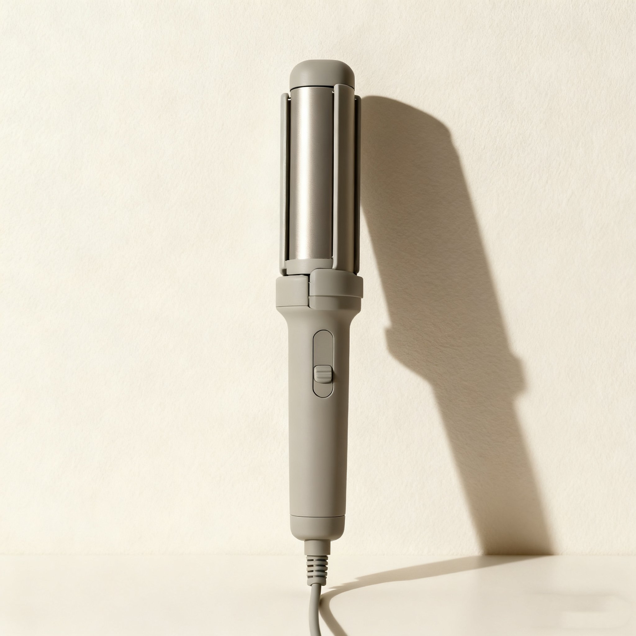 セラミック卷发棒で巻いた美しい髪のアップ