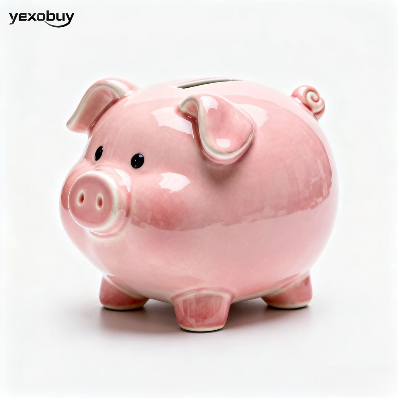 도자기 돼지 모양 저금통 (6개)