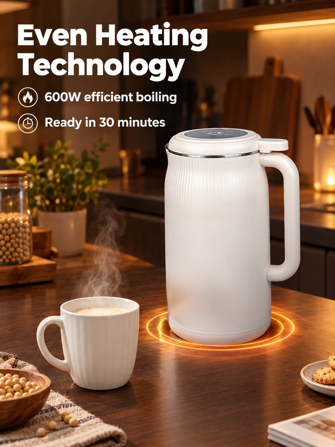 Soy milk blender designed for everyday drink preparation