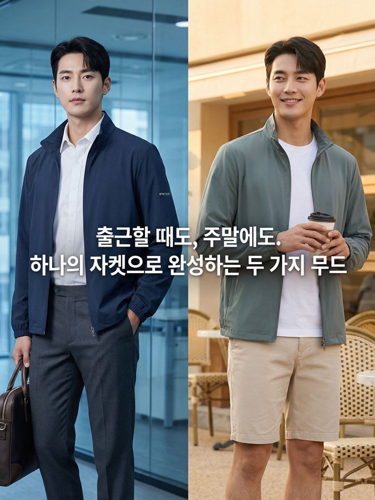 【아이스 실크 자외선 차단 쿨링】남성 캐주얼 스탠드 칼라 자외선 차단 재킷
