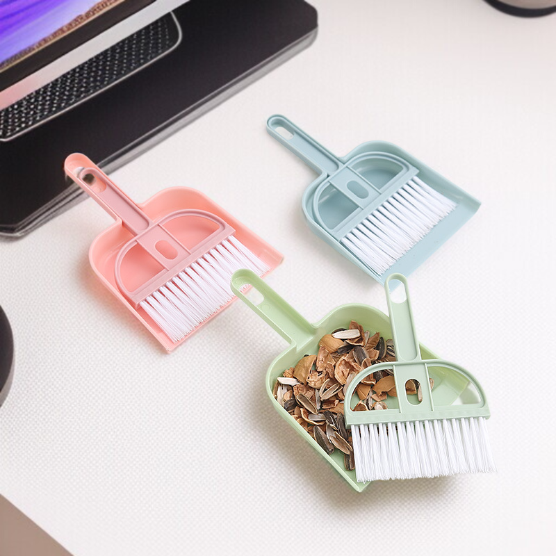 家庭用小型ほうき・ちりとりセット 寝室の掃除用具 ゴミすくい卓上掃除小型スイーパーちりとりセット