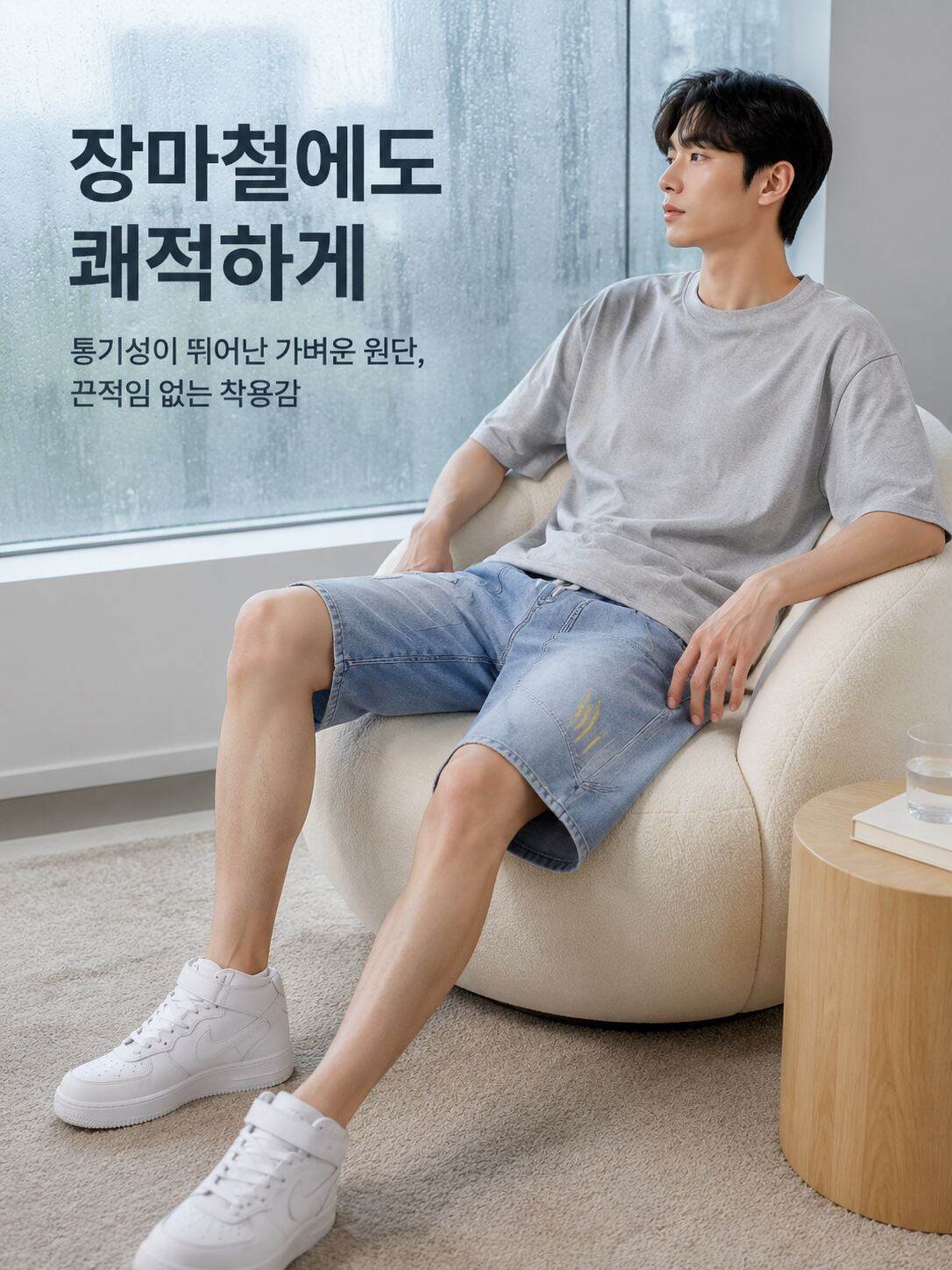 여름 남자 데일리룩 빈티지 반바지