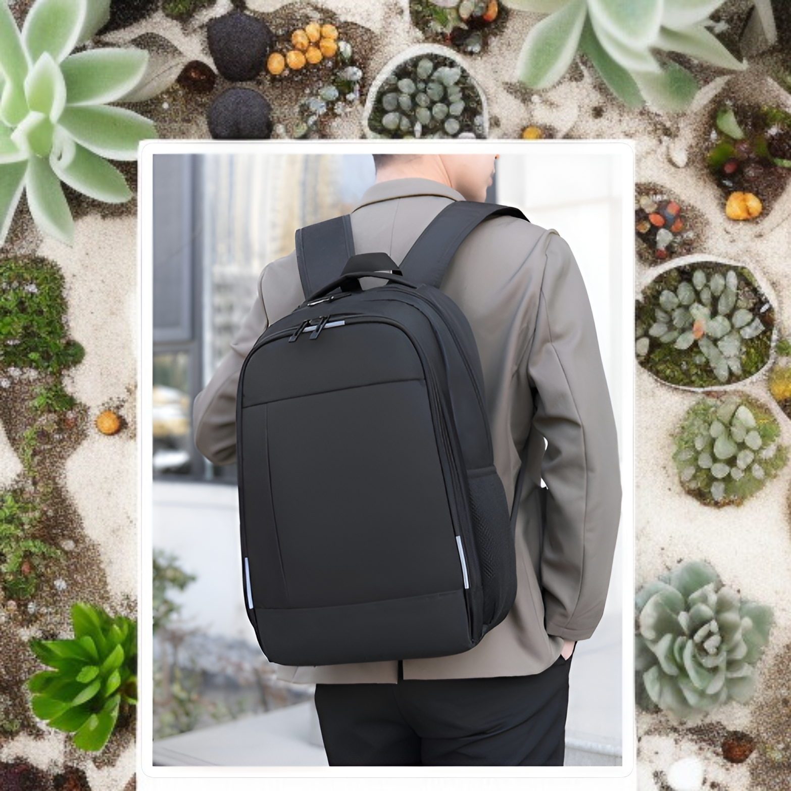 حقيبة ظهر جديدة للرجال، حقيبة كتف محمولة خارجية، حقيبة ظهر كبيرة الحجم للكمبيوتر المحمول للأعمال