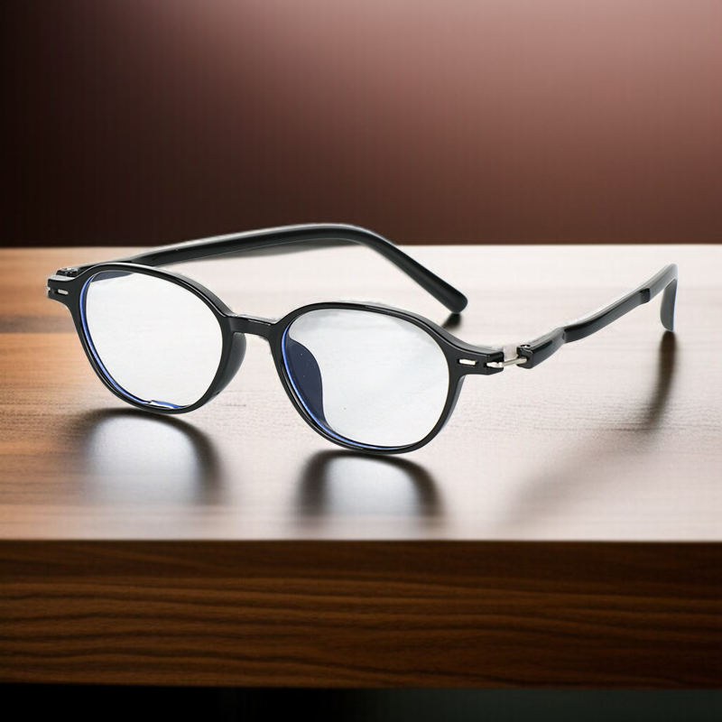 軽量オーバルフレーム老眼鏡・ブルーライト対策