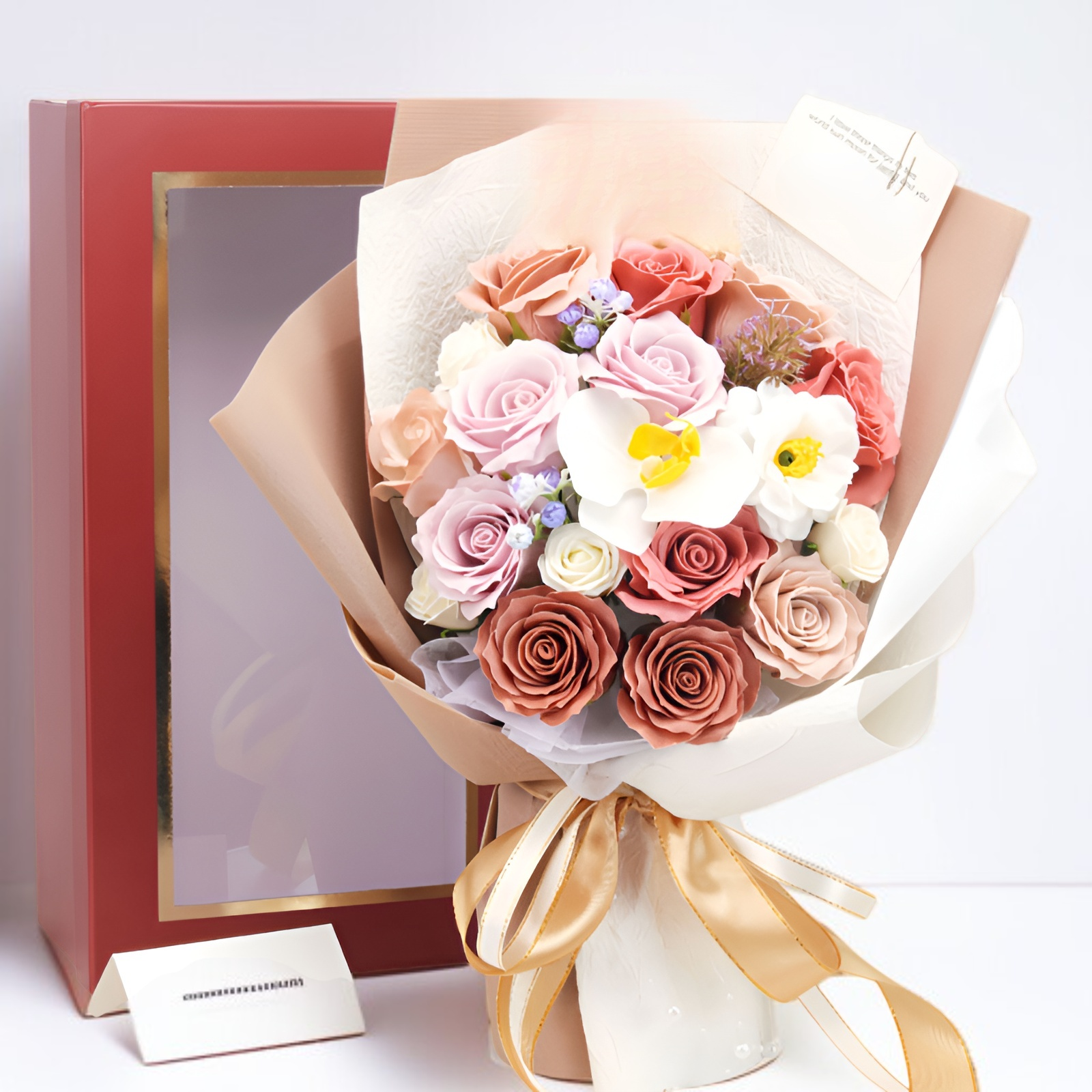 18 cajas de regalo de flores