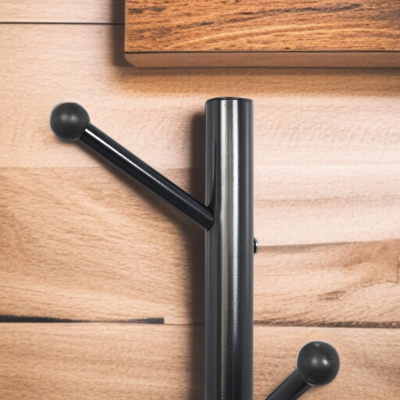 现代简约立式挂包架子法式铁管衣帽架底座挂烫机可用卧室