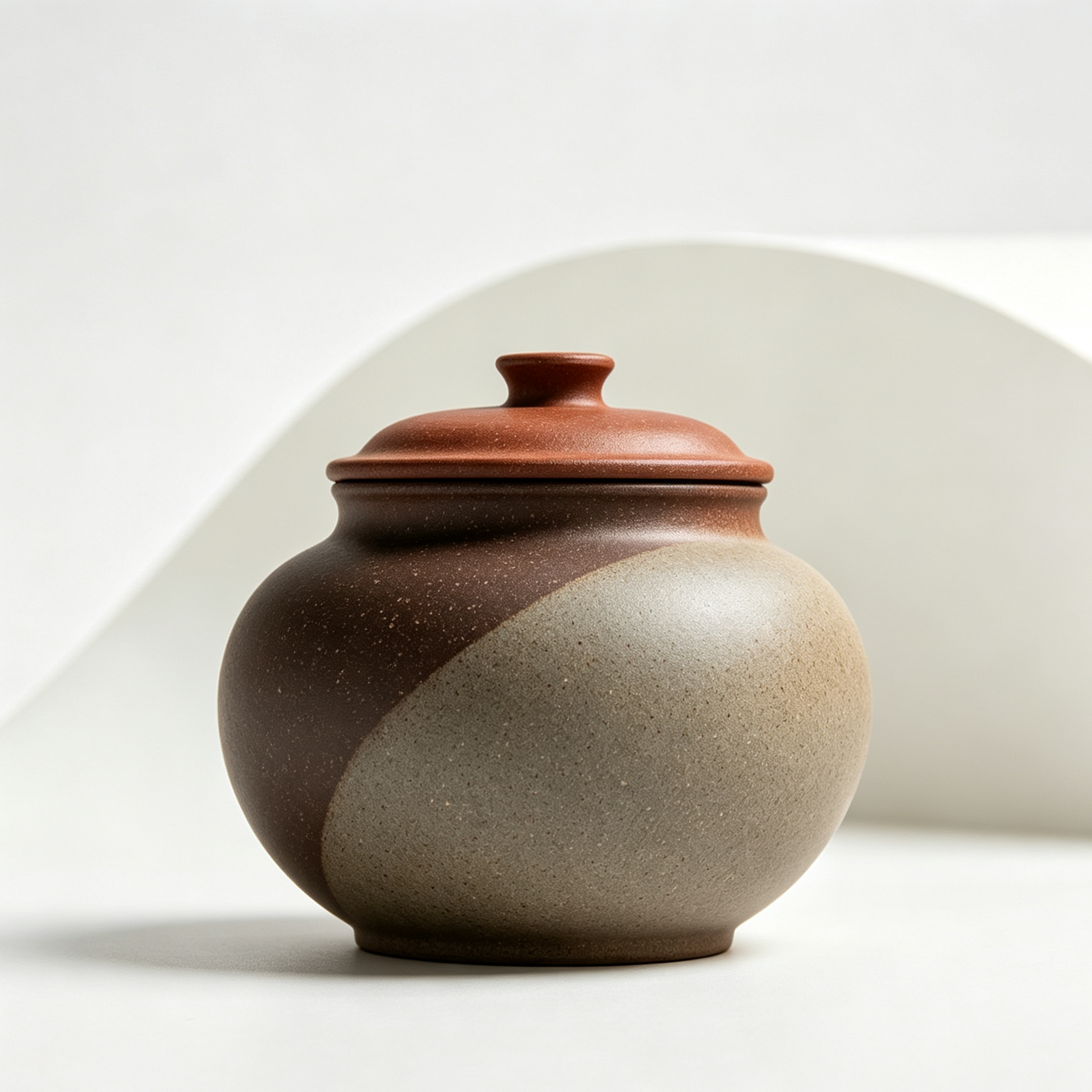 おしゃれな和モダンデザインの茶筒クローズアップ