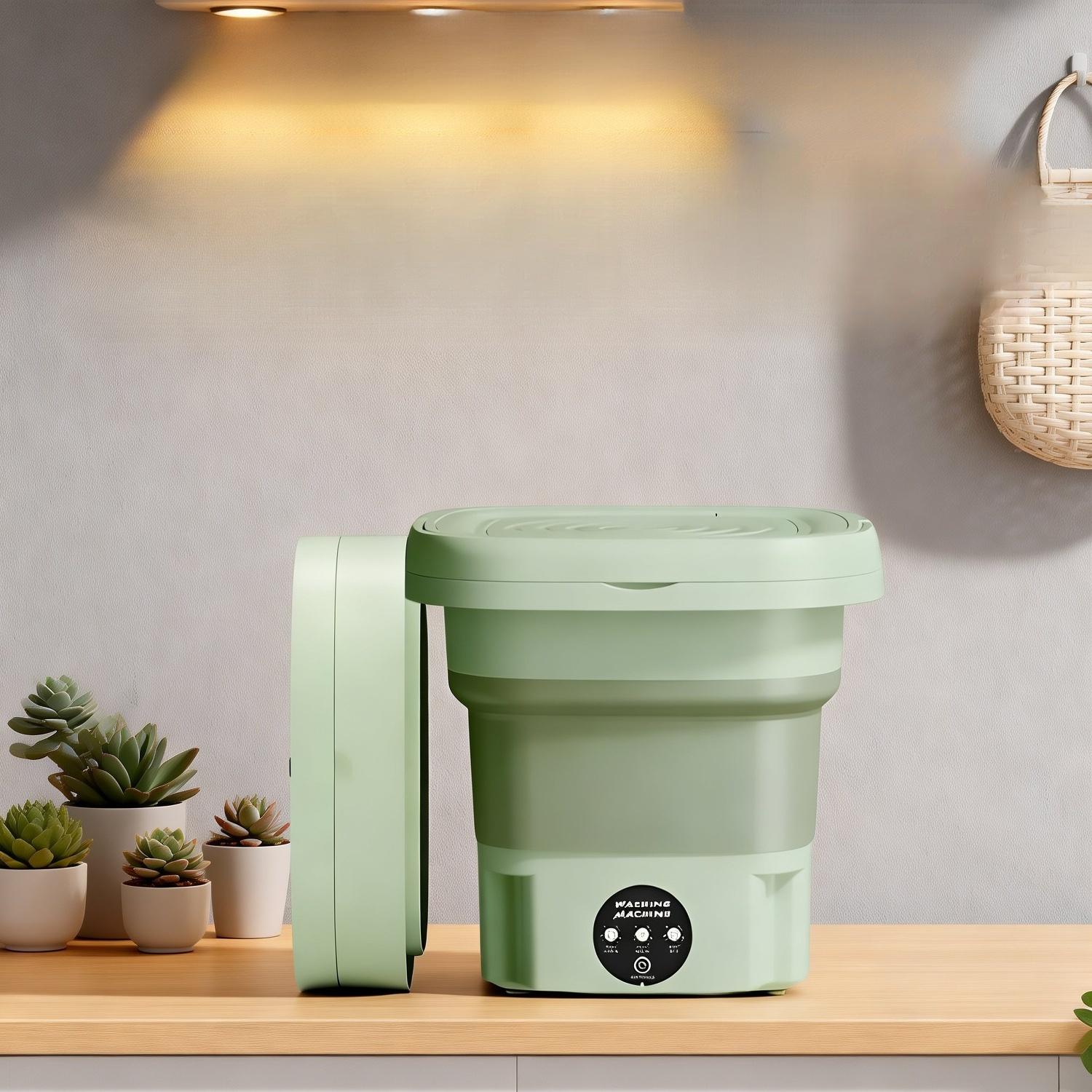 Faltbarer Mini-Wäschebehälter für Zuhause und Studentenwohnheime, leicht tragbar