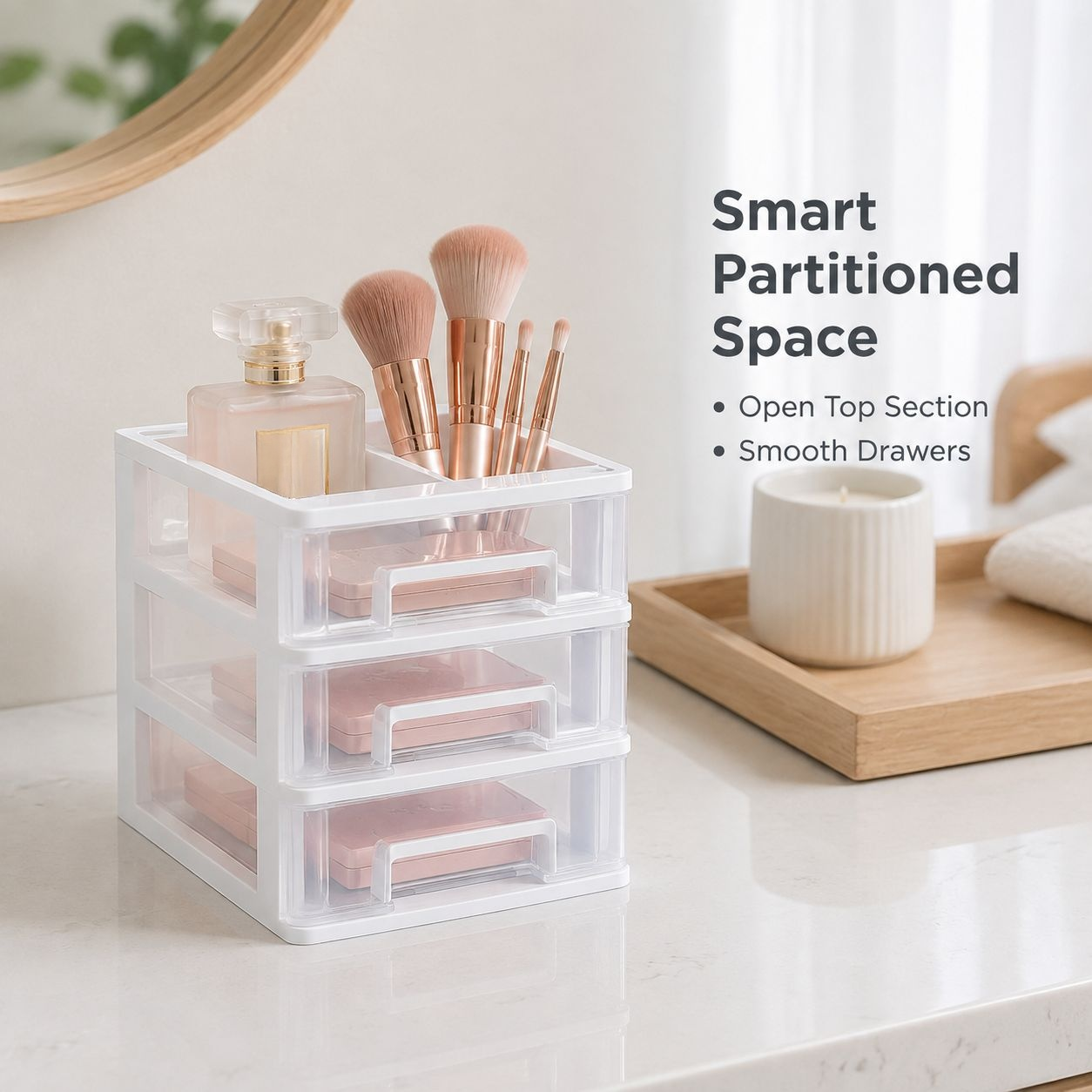 Transparent Desktop Storage Box