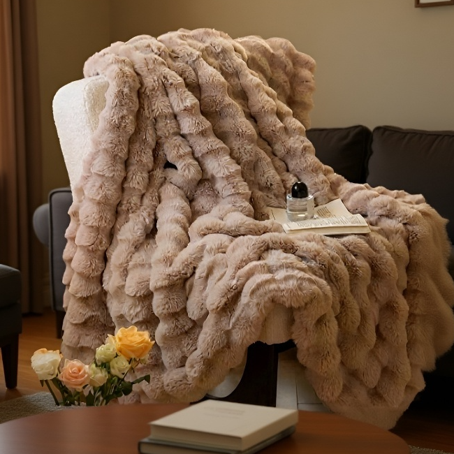 다기능 토끼털 담요