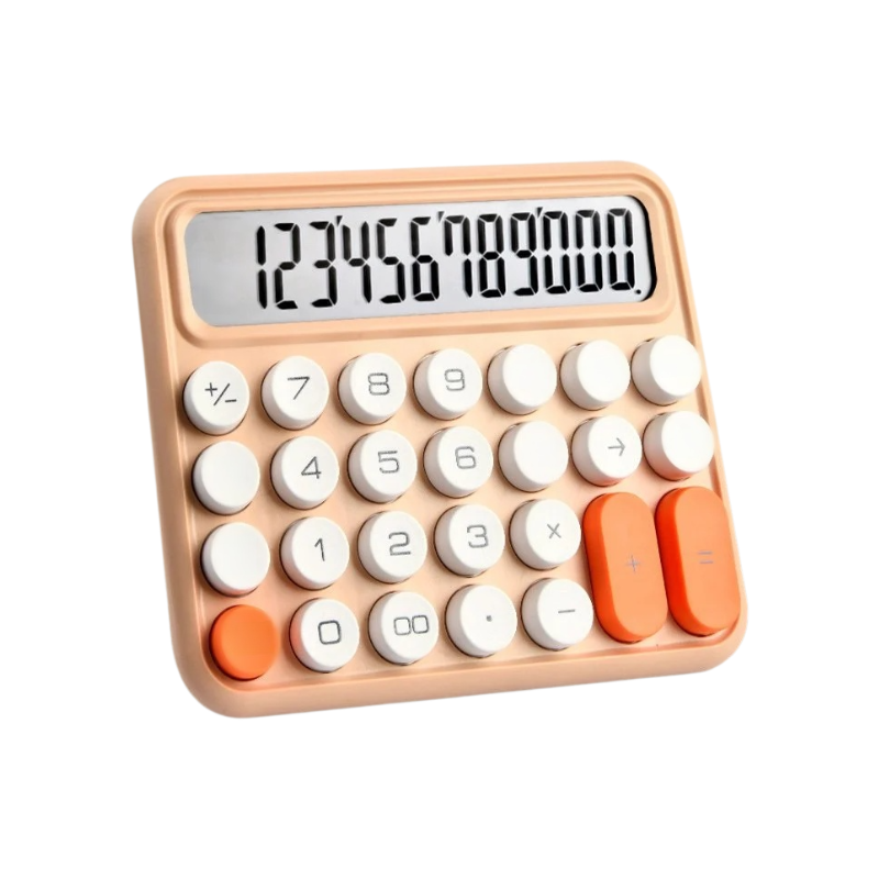 다채로운 색상의 대형 버튼 계산기