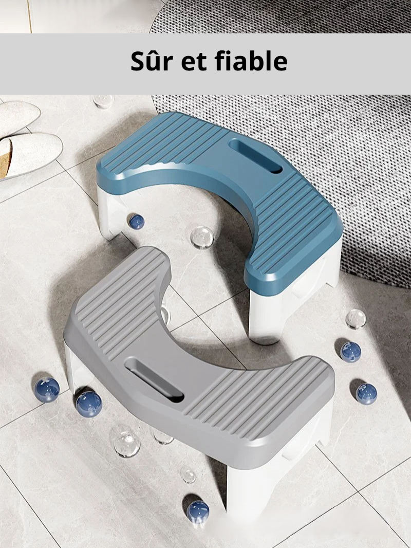 Tabouret compact pour petits espaces sanitaires