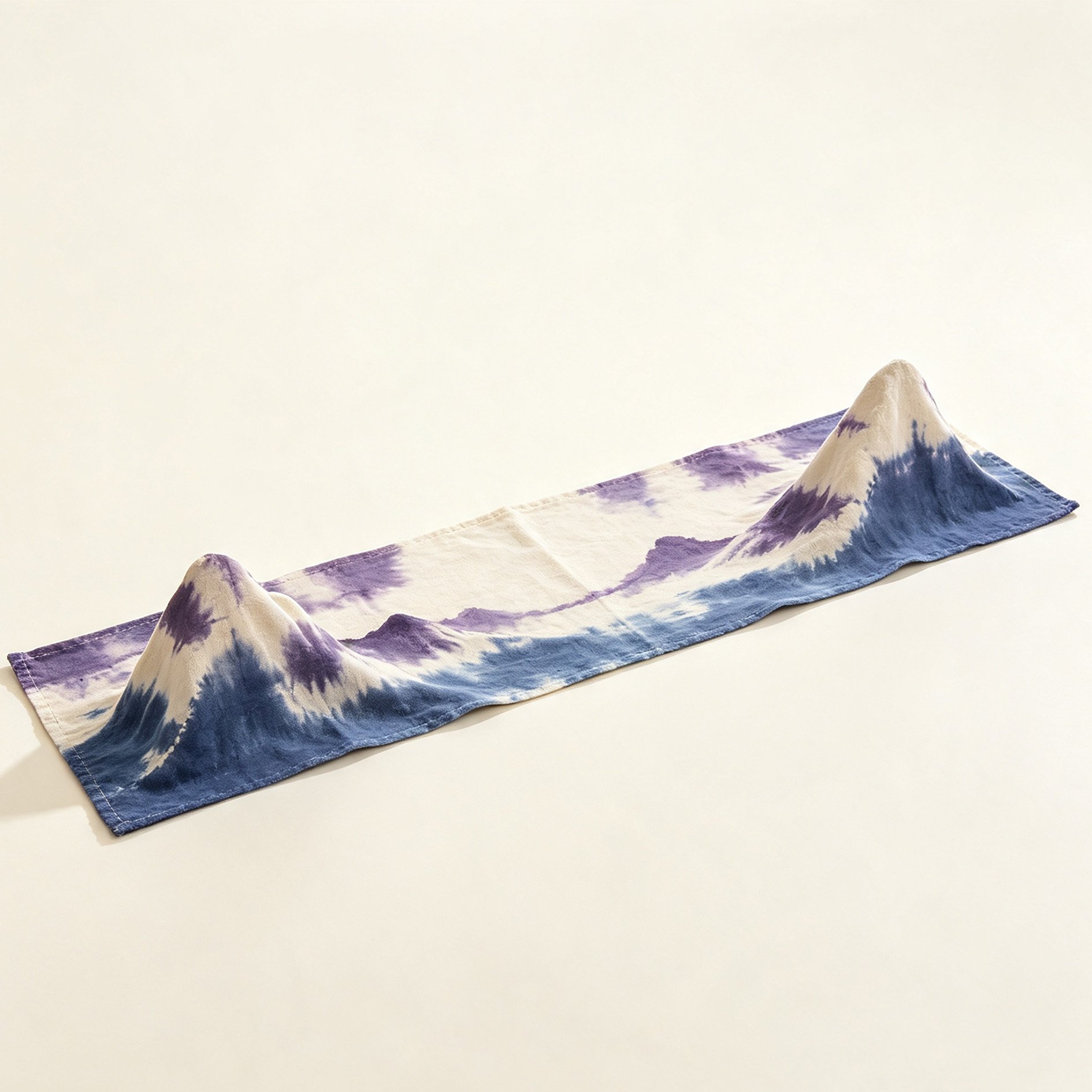 Landscape Tie-Dye Fabric Table Runner
