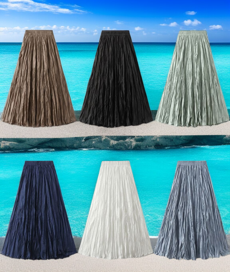 春夏秋冬使えるプリーツスカート