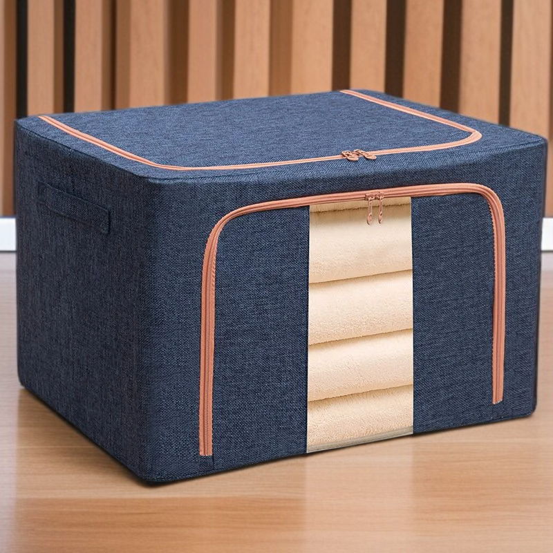 철골 대용량 두꺼운 수납함 가시 의류 수납함 단일창 수납함 투명 수납함