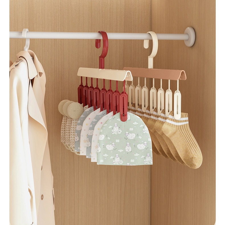 Multi-functional Clothes Hanger with Clips