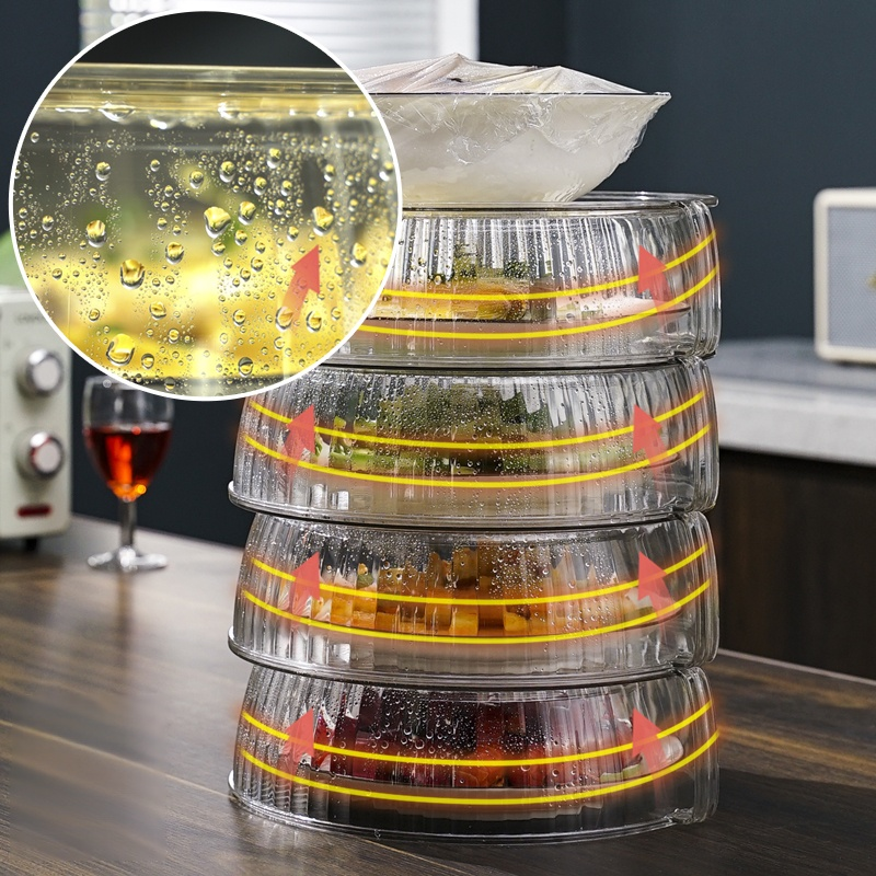 多機能食器セット 皿・碗・蓋三点一体 キッチンフードカバー