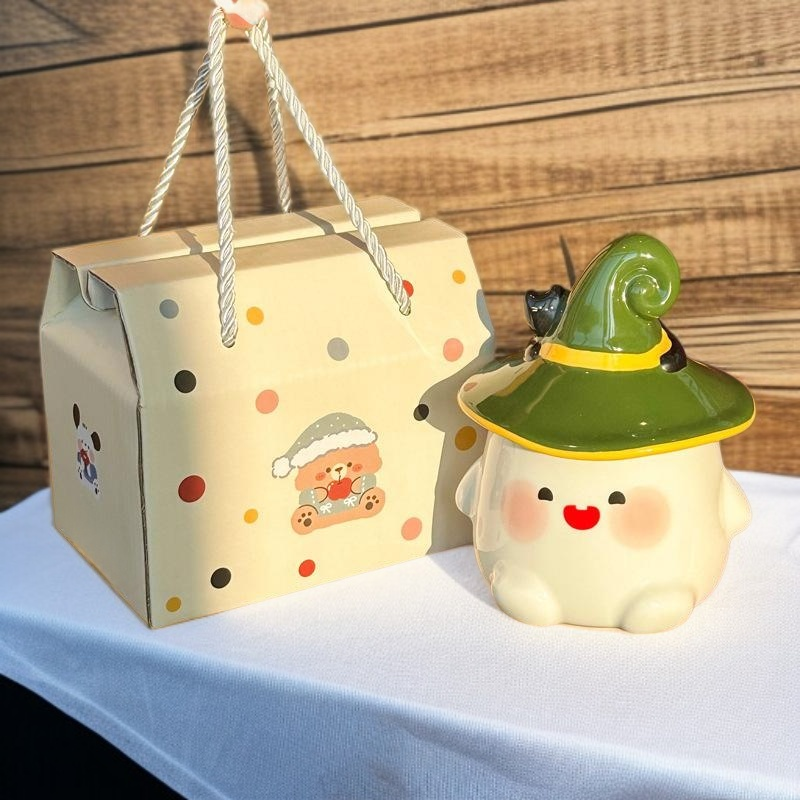 幽靈貓咪馬克杯居家使用情境