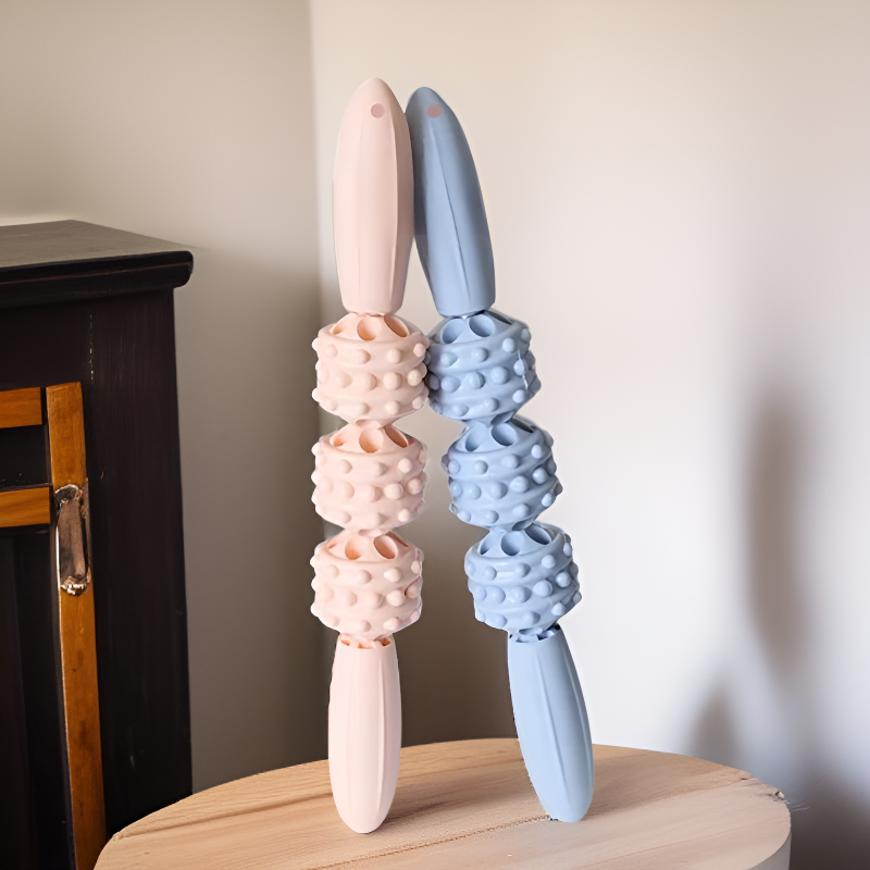 ヨガローラーウルフティースマッサージスティック足筋肉リラックスツール