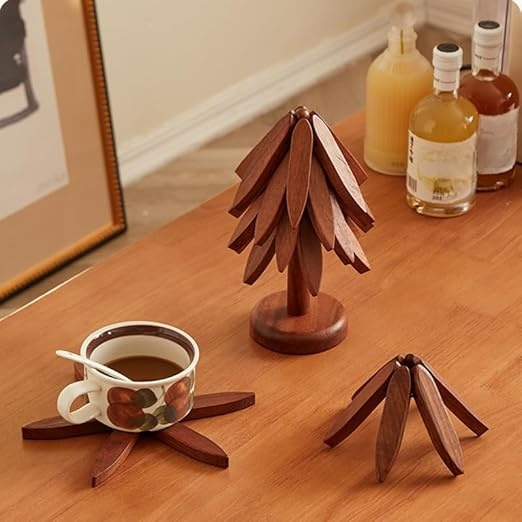  나무 모양의 단열 테이블 매트