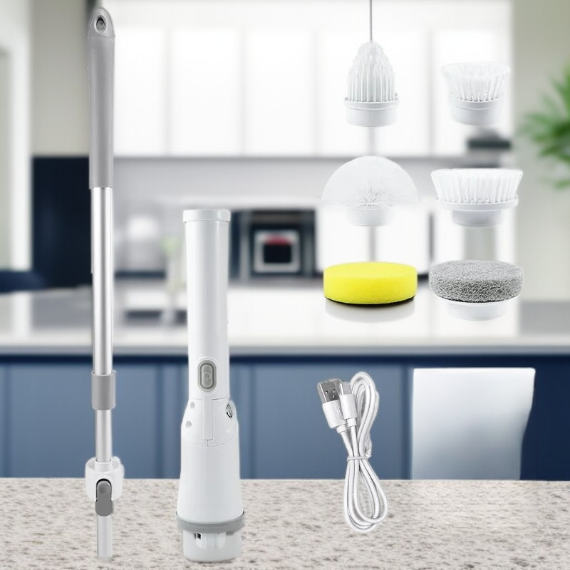 무선 전동 변기 브러쉬 다용도 욕실 청소기 6종 세트