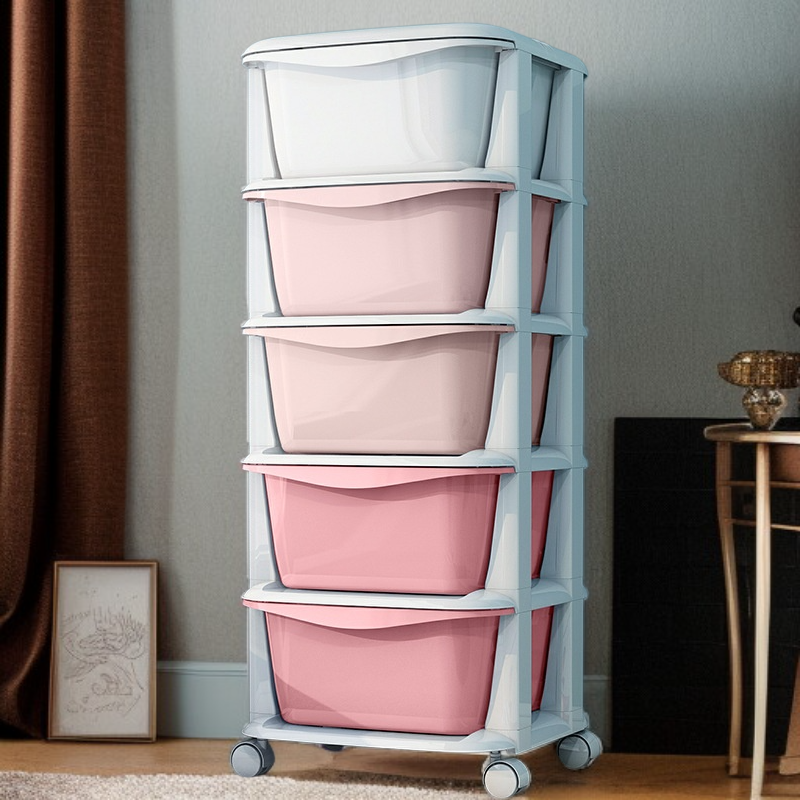 プラスチック製の多段引き出し式おもちゃオーガナイザー