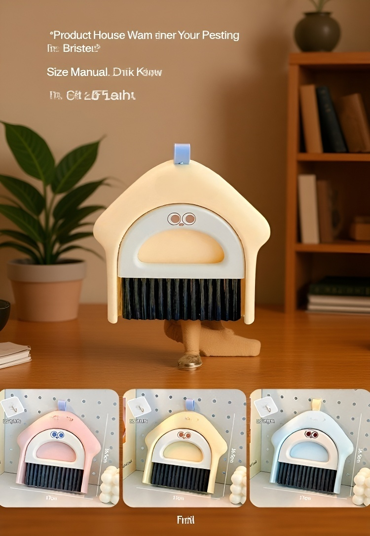 Close-up of keyboard cleaning brush bristles