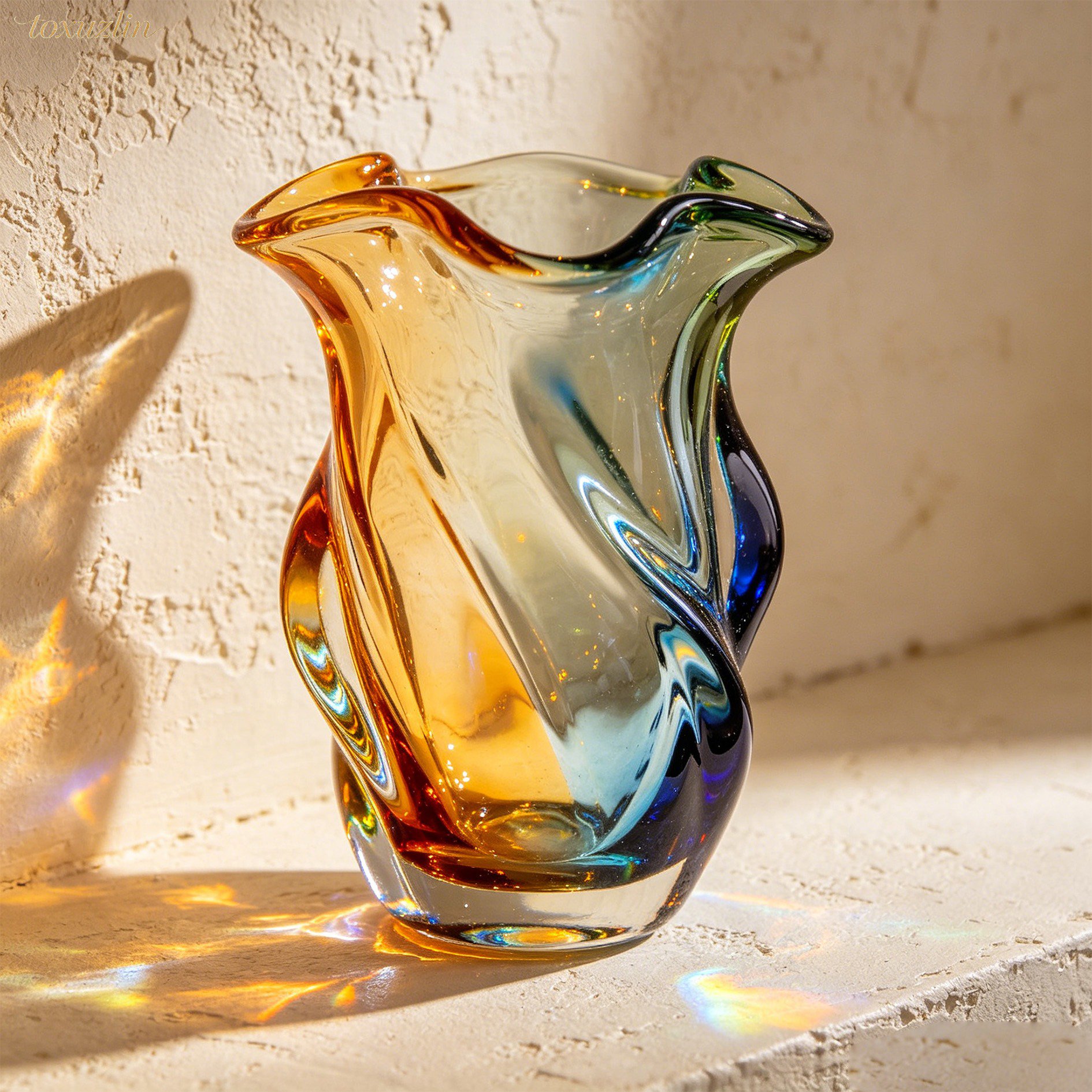 ornements en verre artisanal