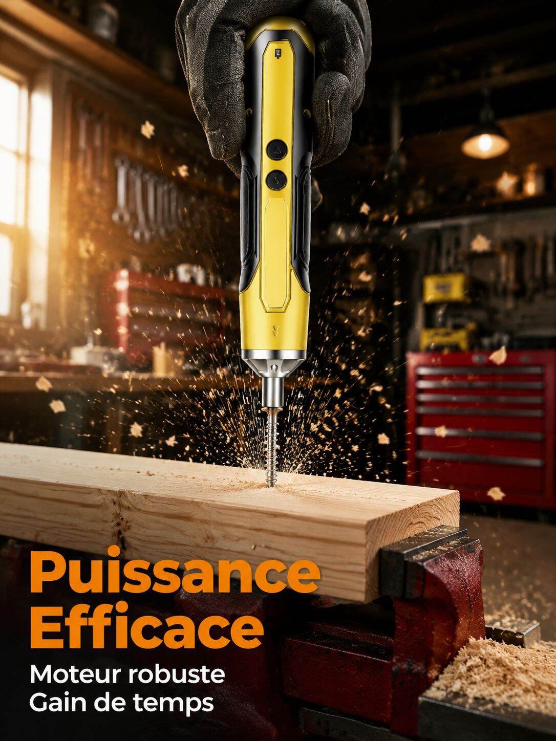Ensemble d’outils tournevis électrique