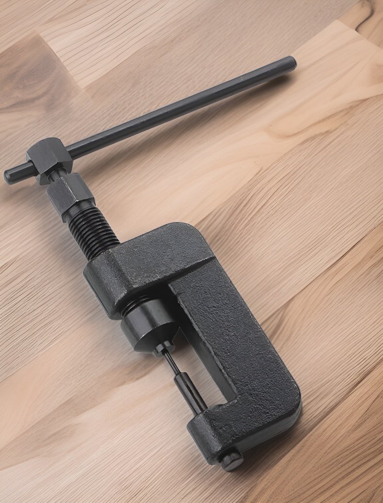 자전거 체인 분리 작업 모습