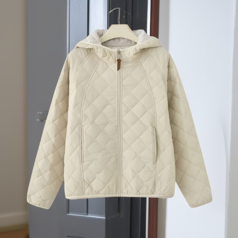 Fashionable Lightweight Winter Hooded Cotton Jacket for Women 2025 – Warm, Loose, Short Style