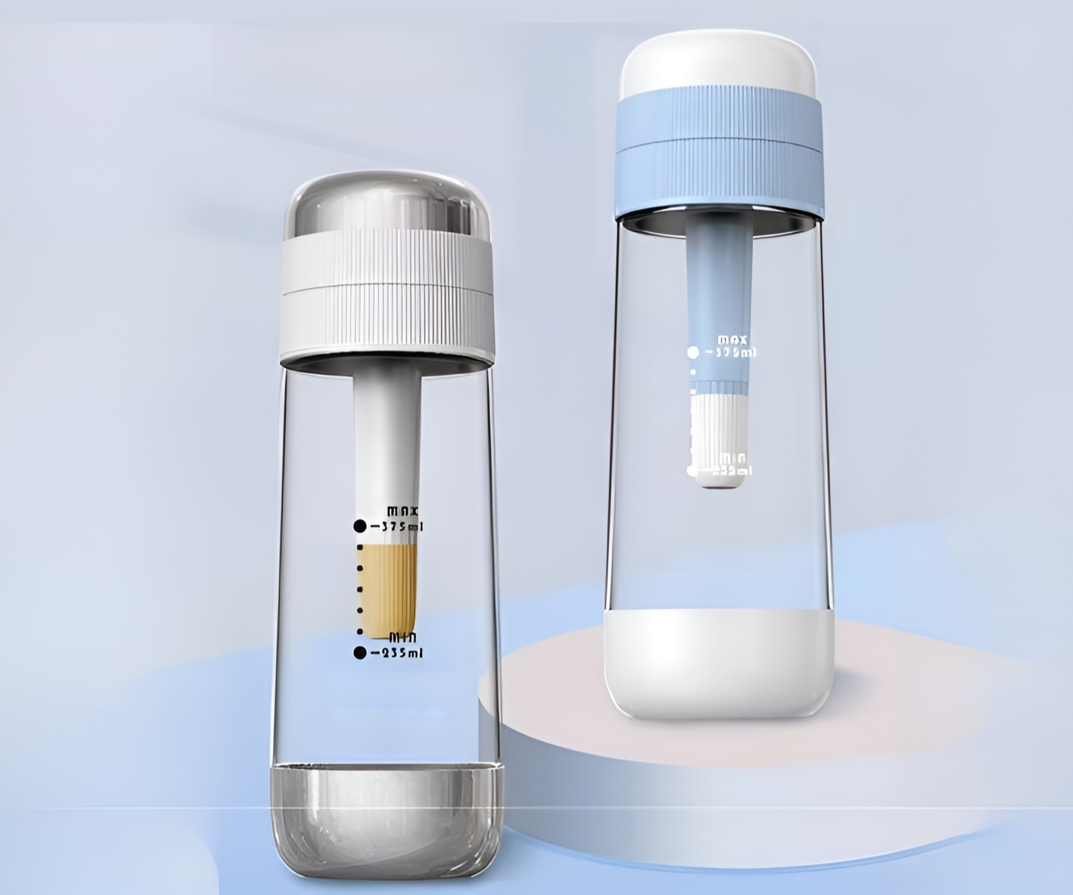 ポータブル炭酸飲料メーカーの使用イメージ