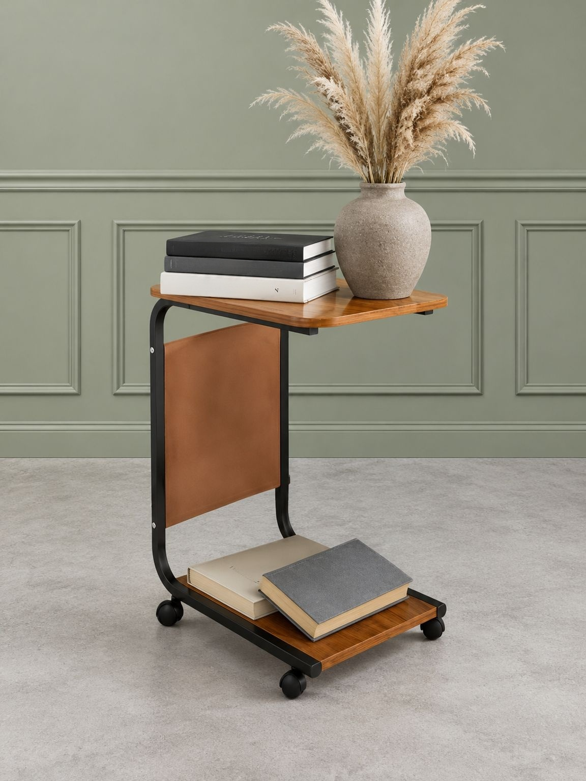 Modern accent table featuring stylish and practical design