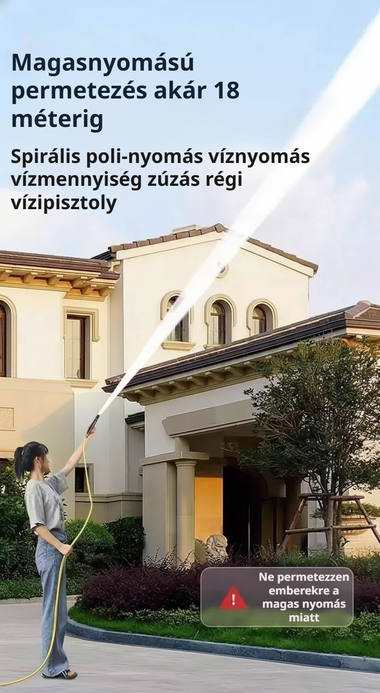 Vízsugár erősségének bemutatása