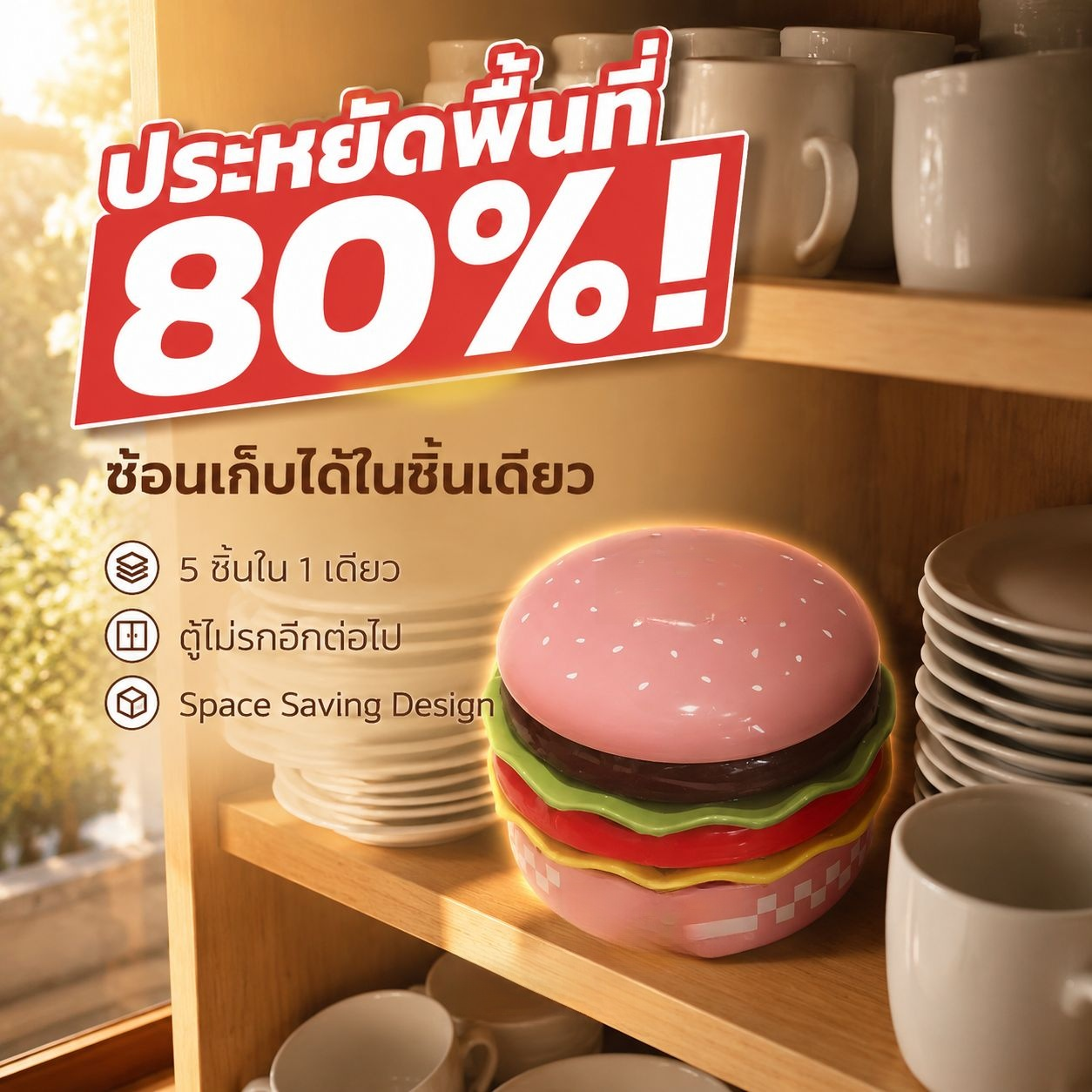 ชุดเซรามิคหมูหลูลูน่ารัก จานเบอร์เกอร์ ชามอาหารเช้า ชามขนม สำหรับใช้ในบ้าน