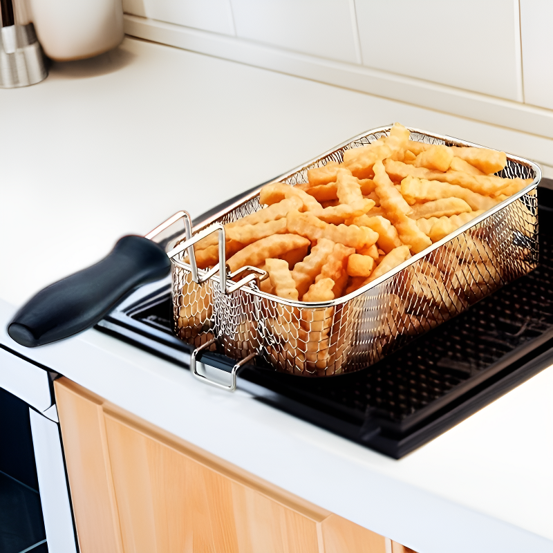 Haushalts-Frittier-Sieb, Ölfilter, Küchen-Fritteusenkorb