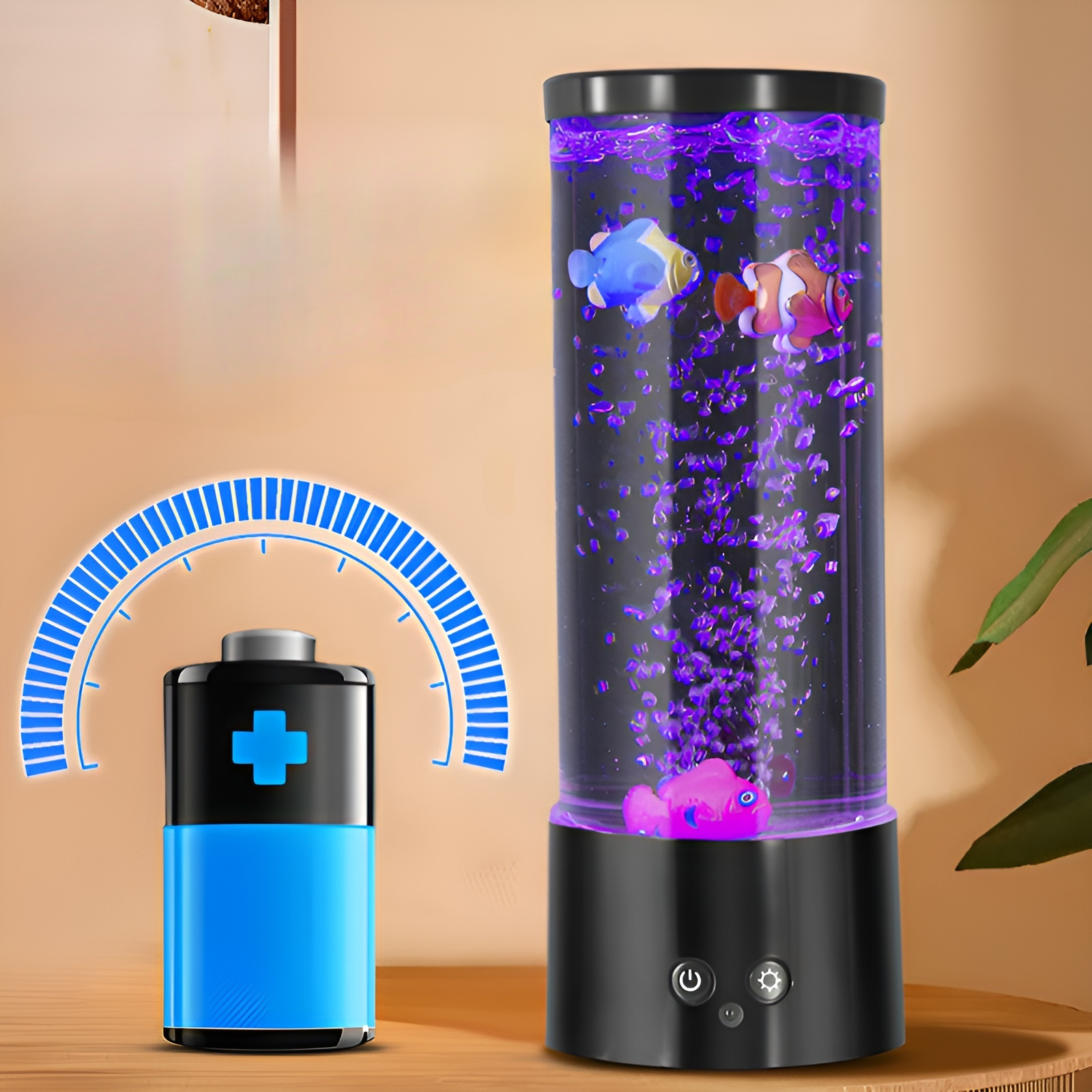 JMY Bubble Fish Lampe LED High Brightness USB Nachtlicht Kreative Kinderzimmer Schlafzimmer Ornament