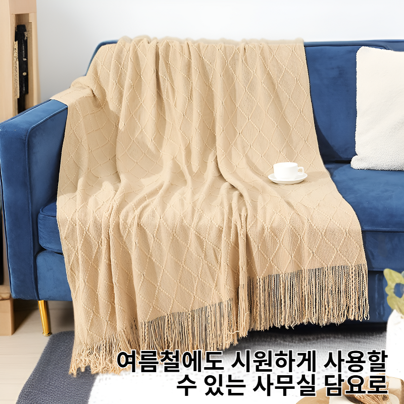 여름 사무실 담요 소파 덮개 여행용 블랑켓