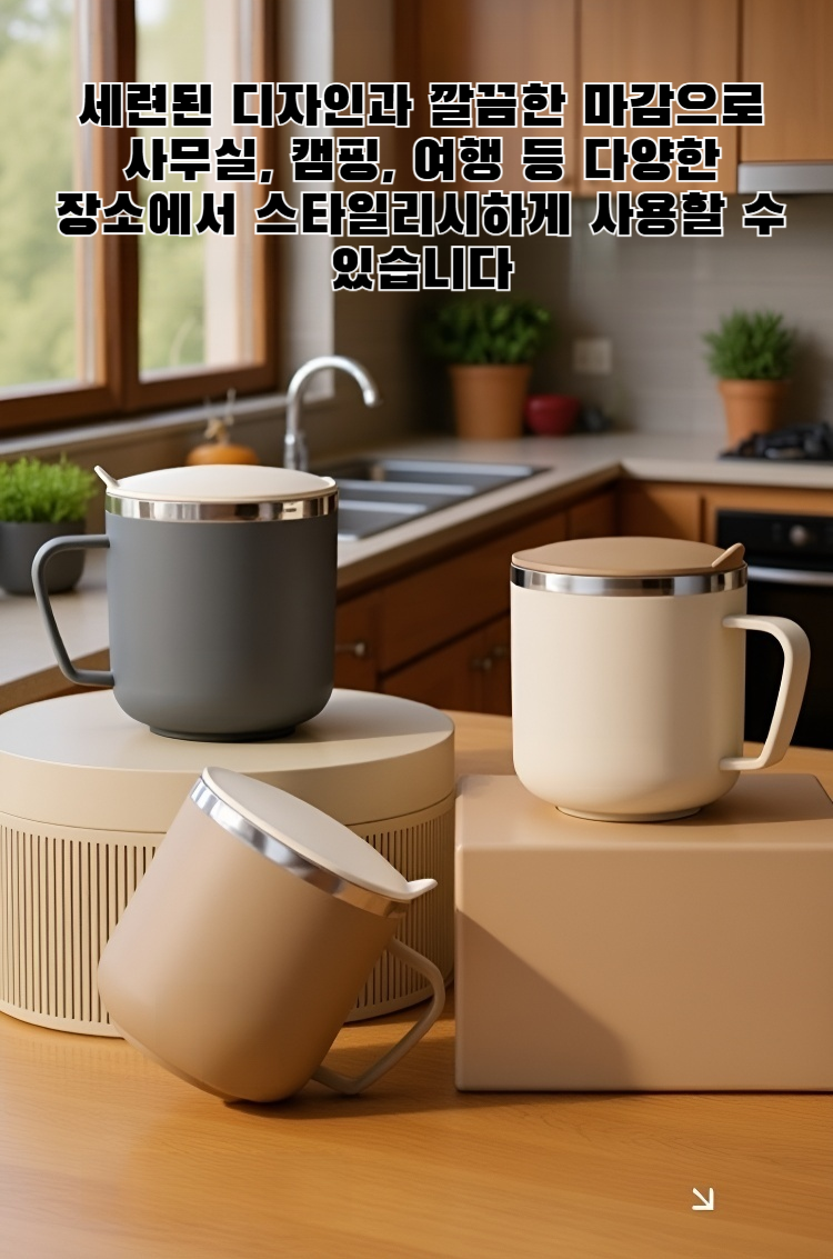 304 스테인리스 스틸 머그 전체 이미지