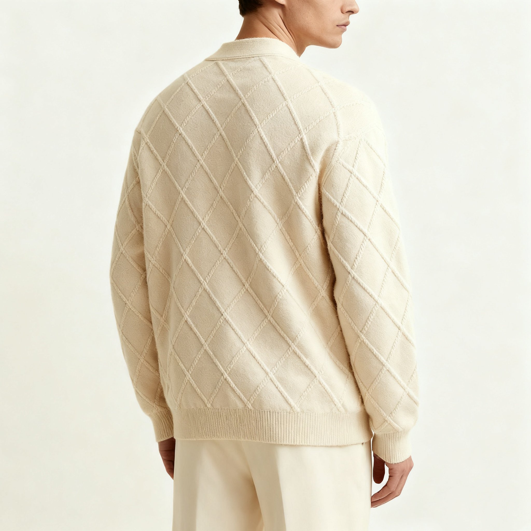 남성용 니트 카디건