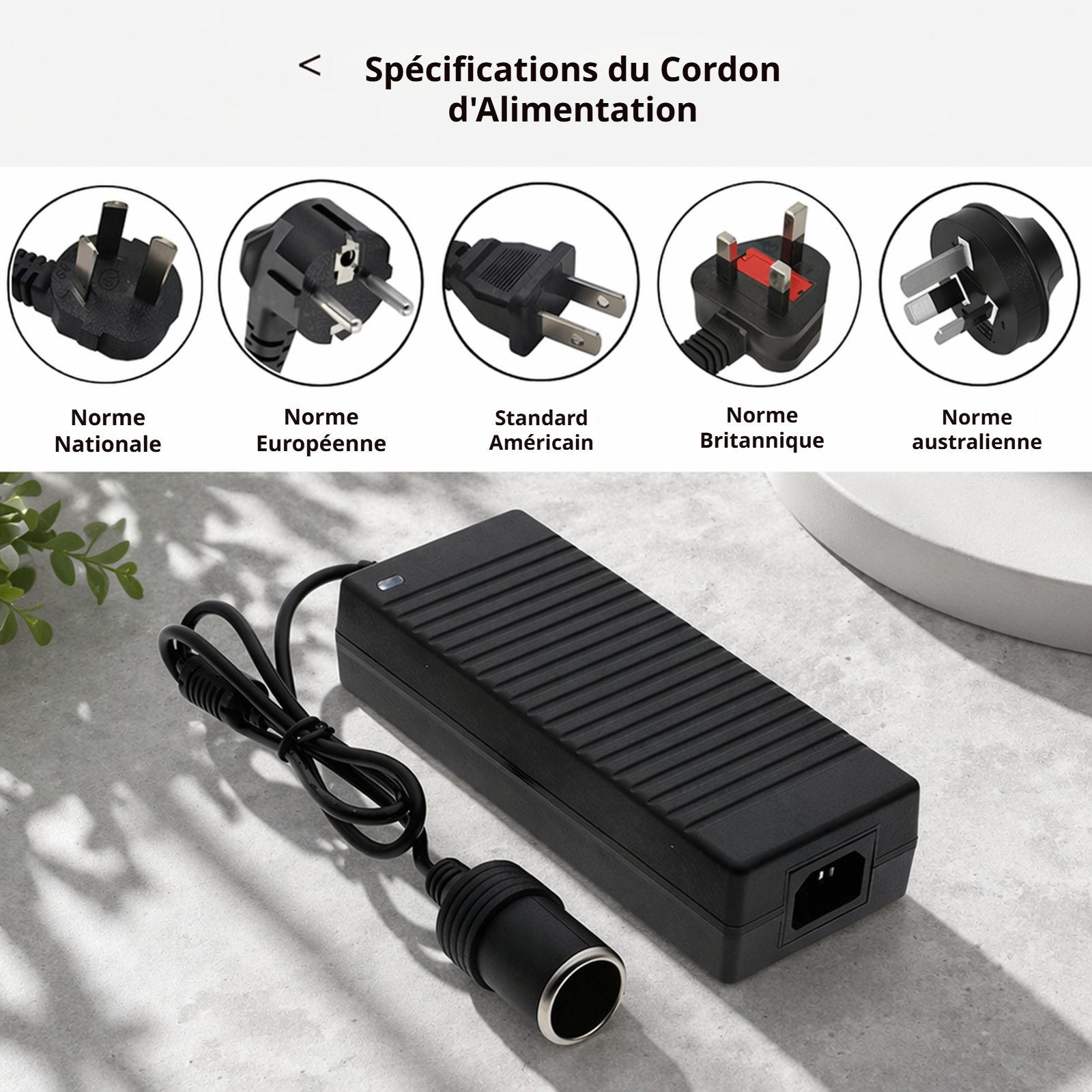Adaptateur Convertisseur AC/DC 12V 2A