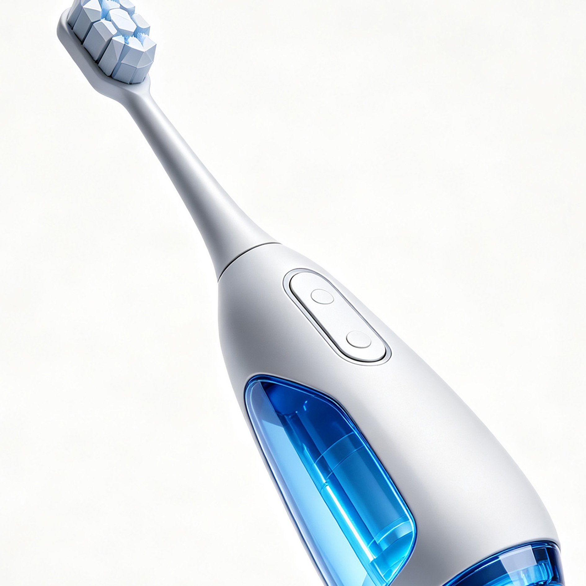 Clear Blue Mirror Electric Toothbrush
