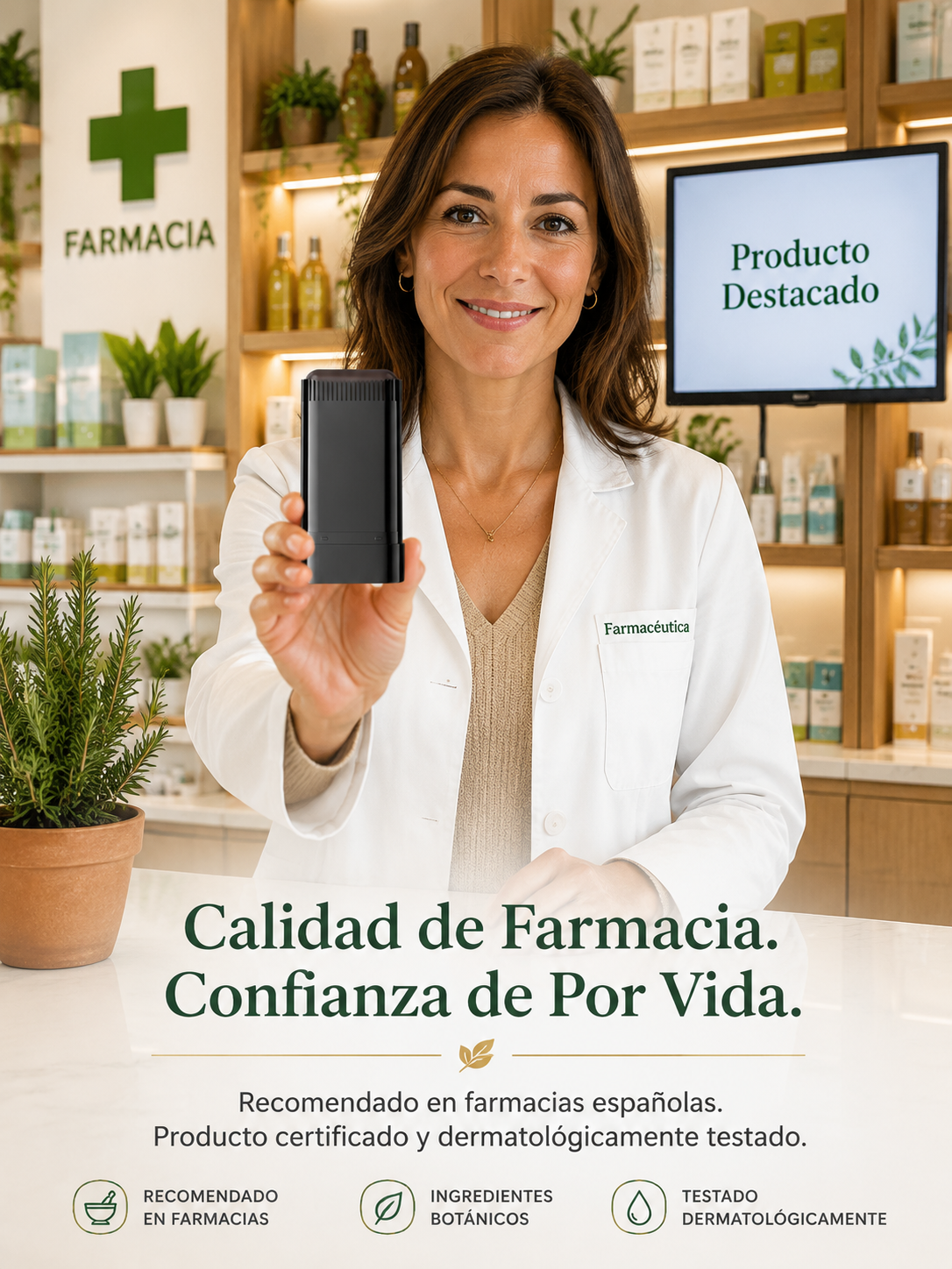 Cubre canas en 3s y frena la caída. Stick 100% vegetal resistente al agua. ¡Hoy 2x1!