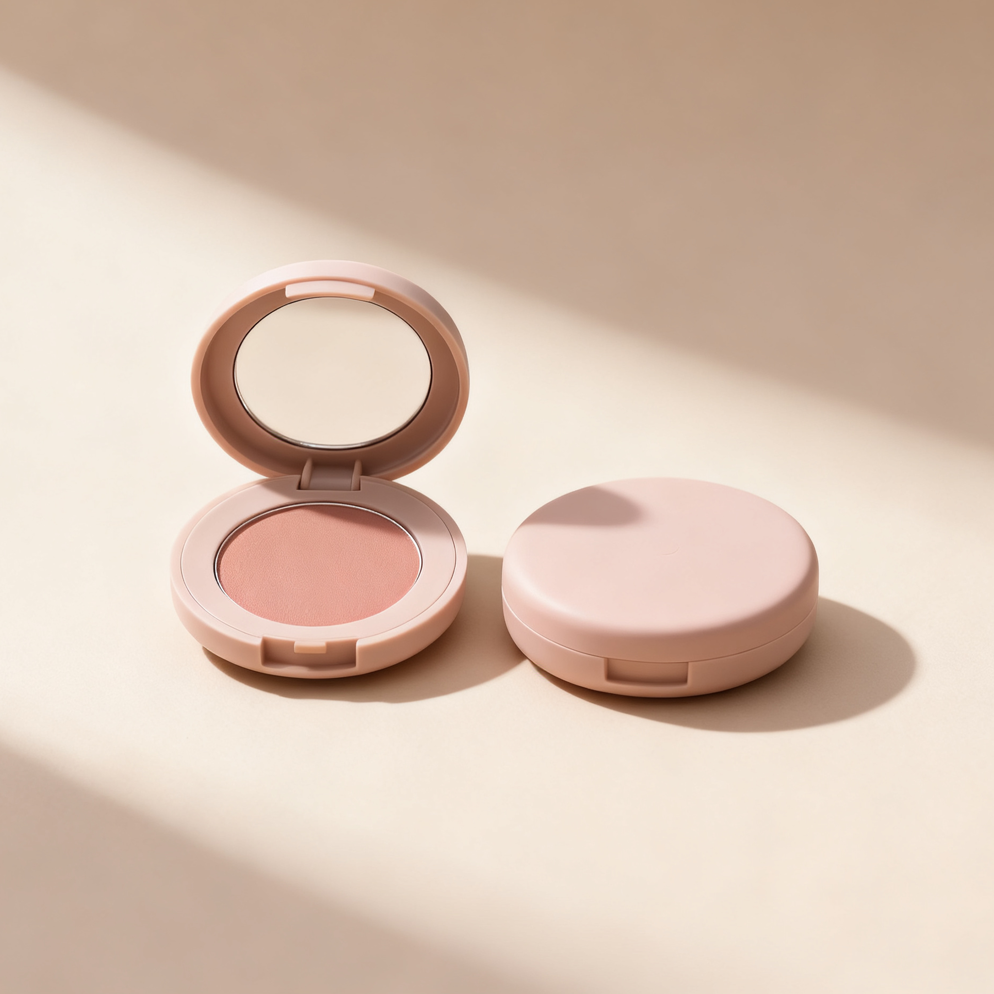 블러셔 피부에 발색된 모습