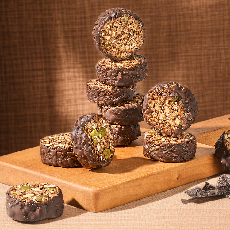 生チョコレートナッツオートクリスプのパッケージ