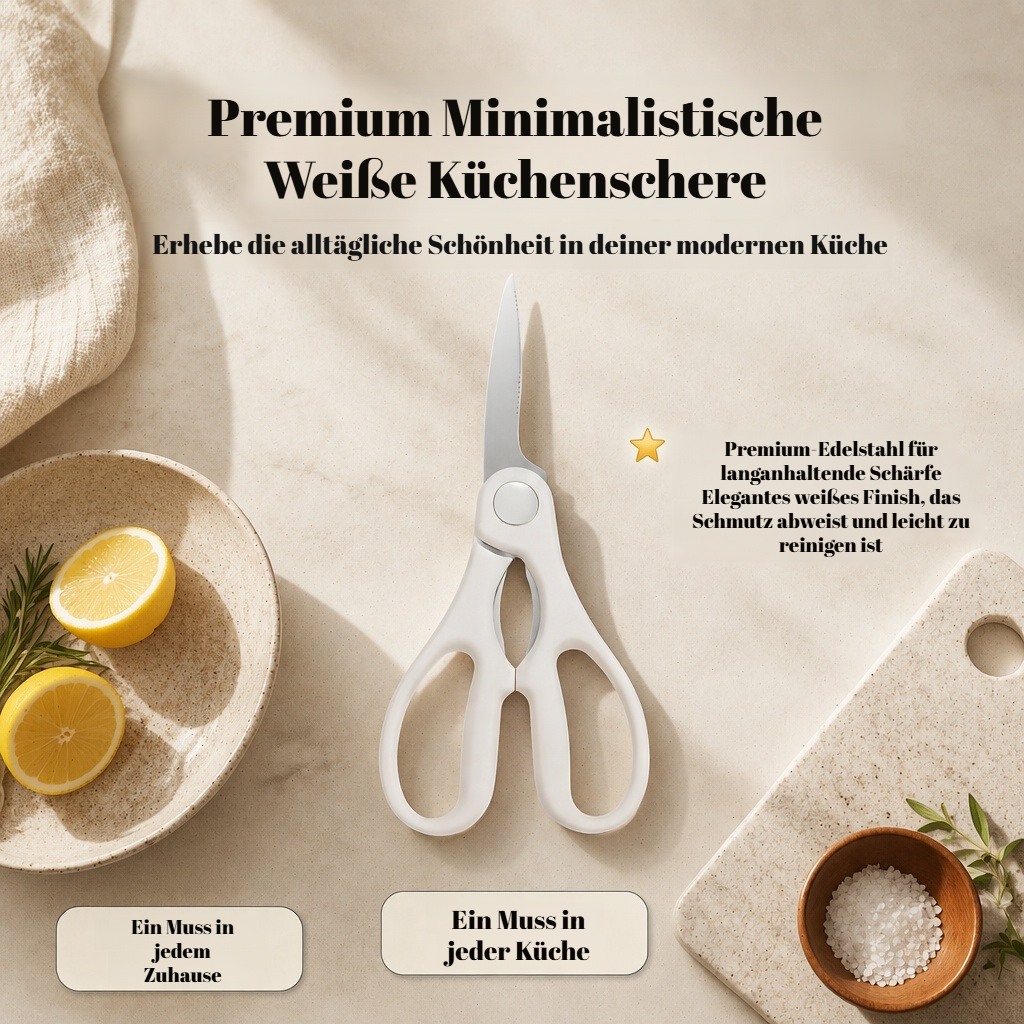 Küchenschere aus Edelstahl, starke Geflügelschere, Fleischschere